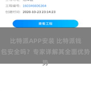 比特派APP安装 比特派钱包安全吗？专家详解其全面优势