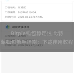 Bitpie钱包稳定性 比特派钱包新手指南：下载使用教程