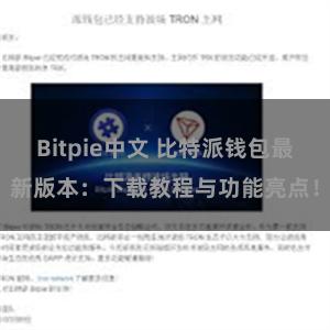 Bitpie中文 比特派钱包最新版本：下载教程与功能亮点！