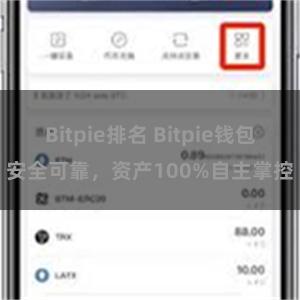 Bitpie排名 Bitpie钱包安全可靠，资产100%自主掌控