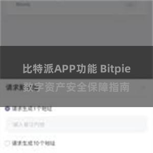 比特派APP功能 Bitpie数字资产安全保障指南