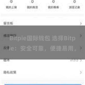 Bitpie国际钱包 选择Bitpie：安全可靠，便捷易用。