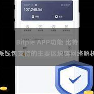 Bitpie APP功能 比特派钱包支持的主要区块链网络解析