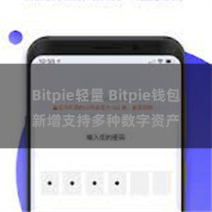 Bitpie轻量 Bitpie钱包新增支持多种数字资产