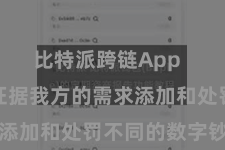 比特派跨链App  用户不错证据我方的需求添加和处罚不同的数字钞票